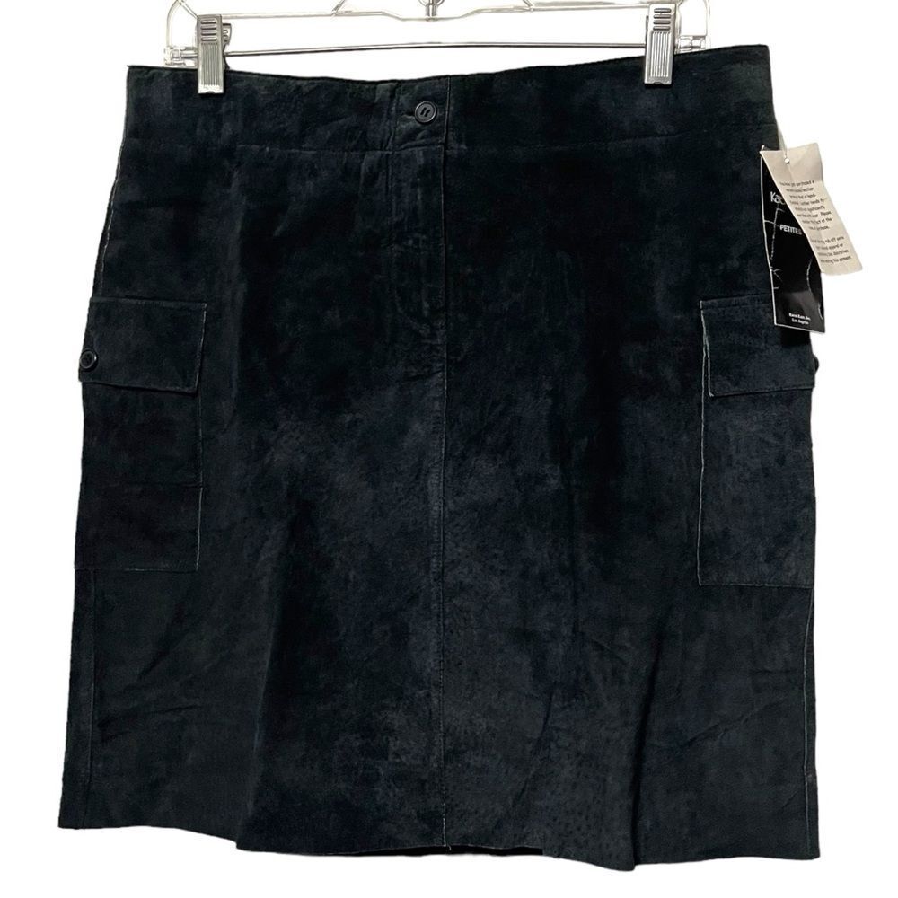 Karen Kane Black Suede Skirt